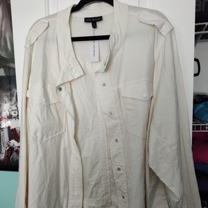 Lane Bryant white jacket